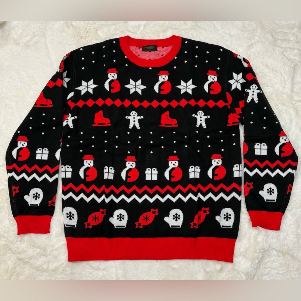 New no tag Symmetry Christmas Sweater Unisex